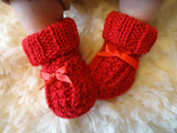 Bootee With Bow