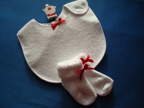 Christmas Bib and Sock Set