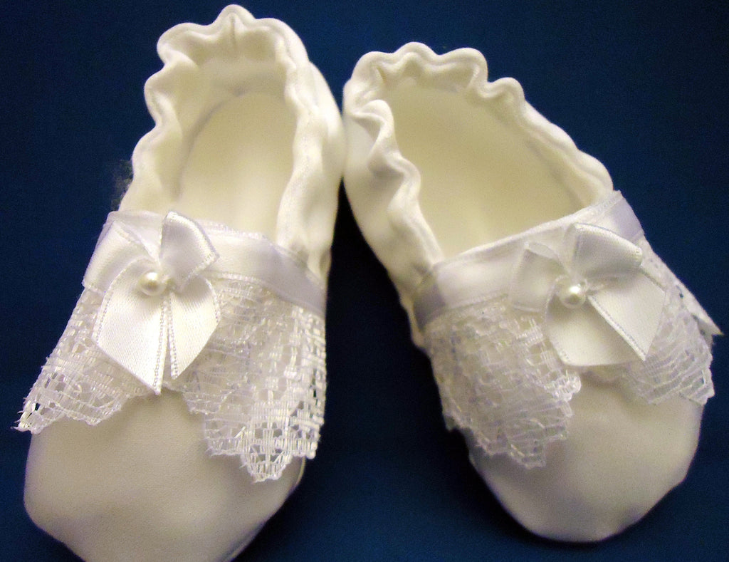 Grace Christening Slippers